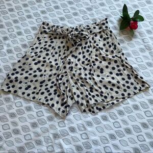 ANNA Glover x H&M Polka Dot Belt Shorts Size 10.